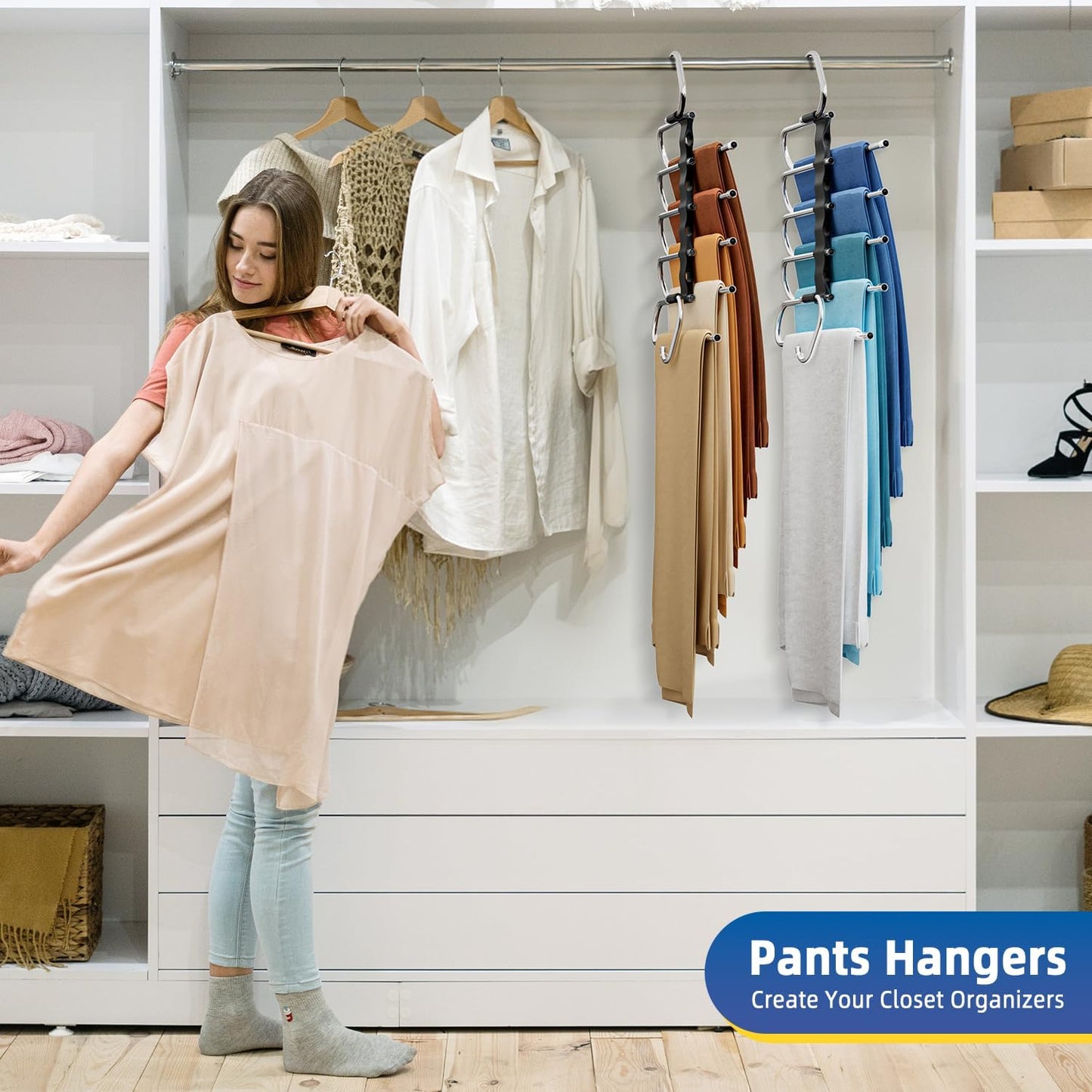 Space Saving Pants Hangers Assembly Required