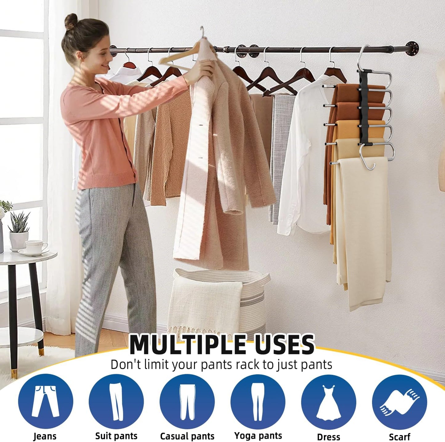 Space Saving Pants Hangers Assembly Required