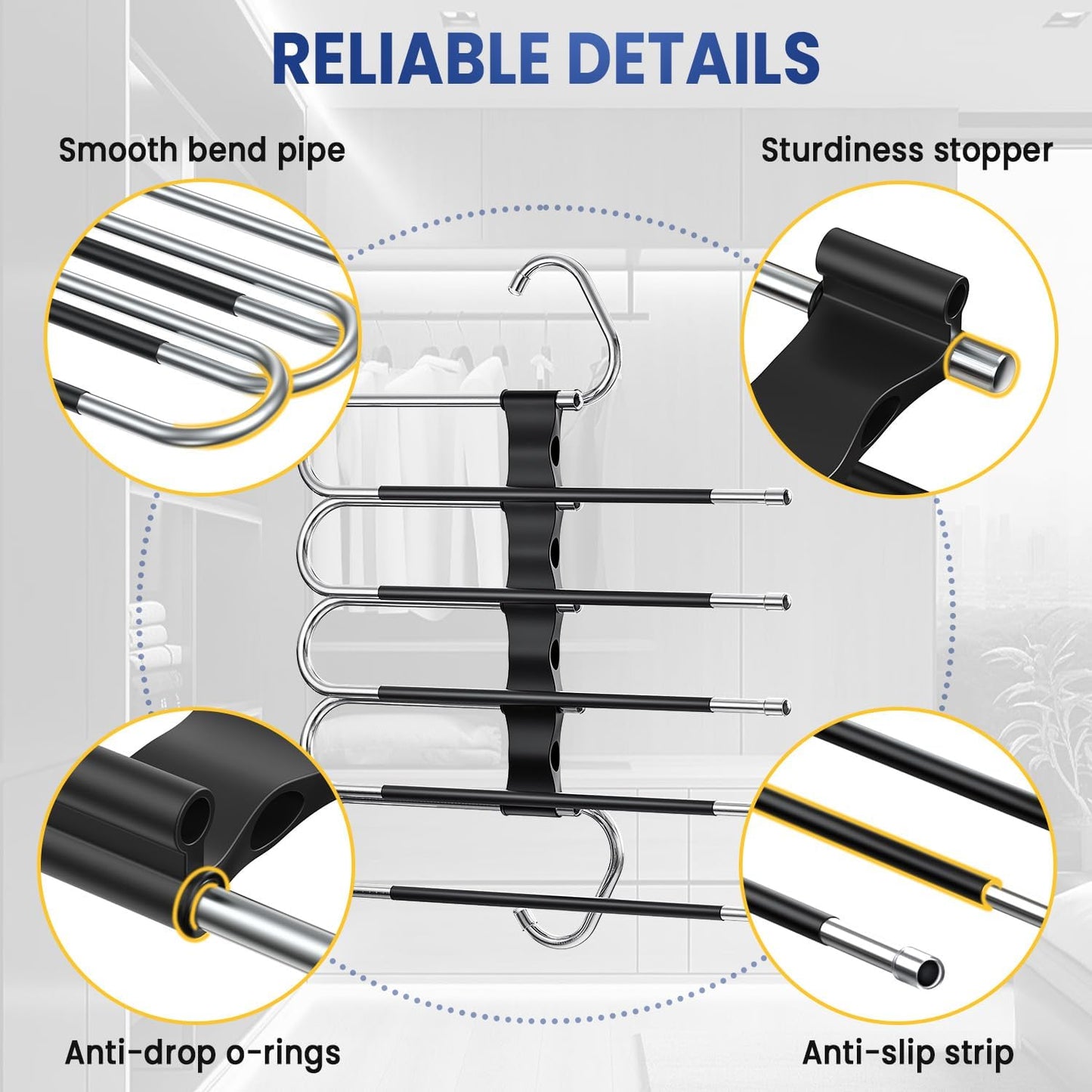 Space Saving Pants Hangers Assembly Required