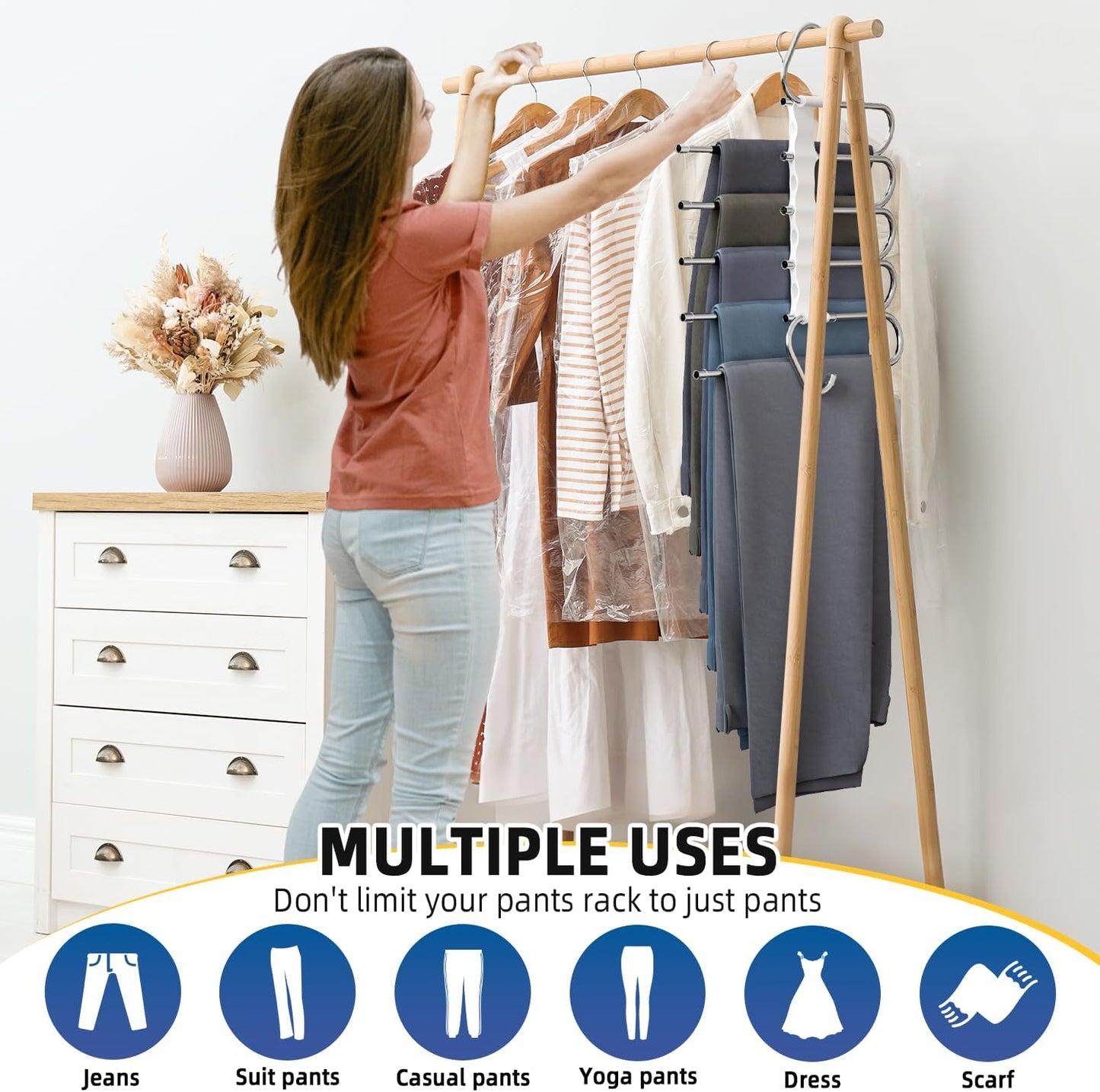 Space Saving Pants Hangers Assembly Required