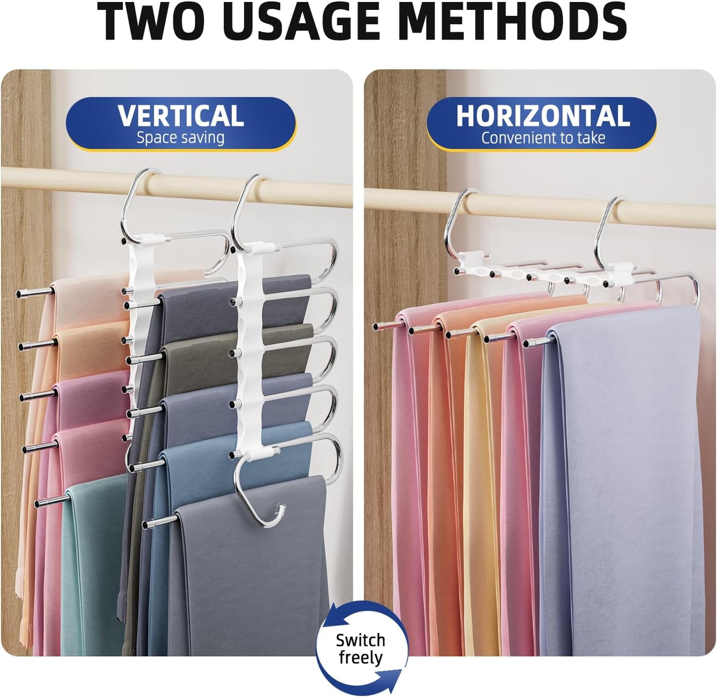 Space Saving Pants Hangers Assembly Required