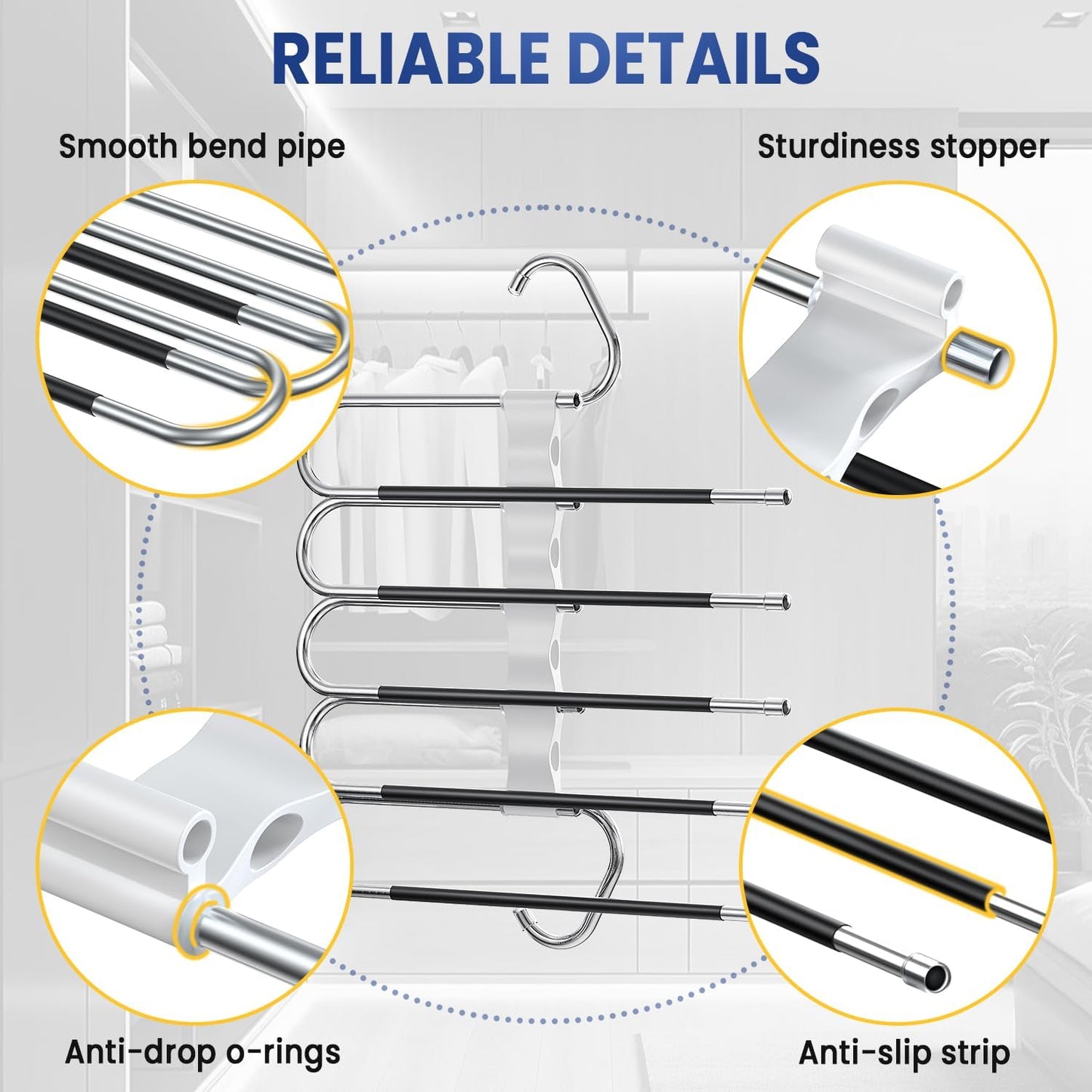 Space Saving Pants Hangers Assembly Required