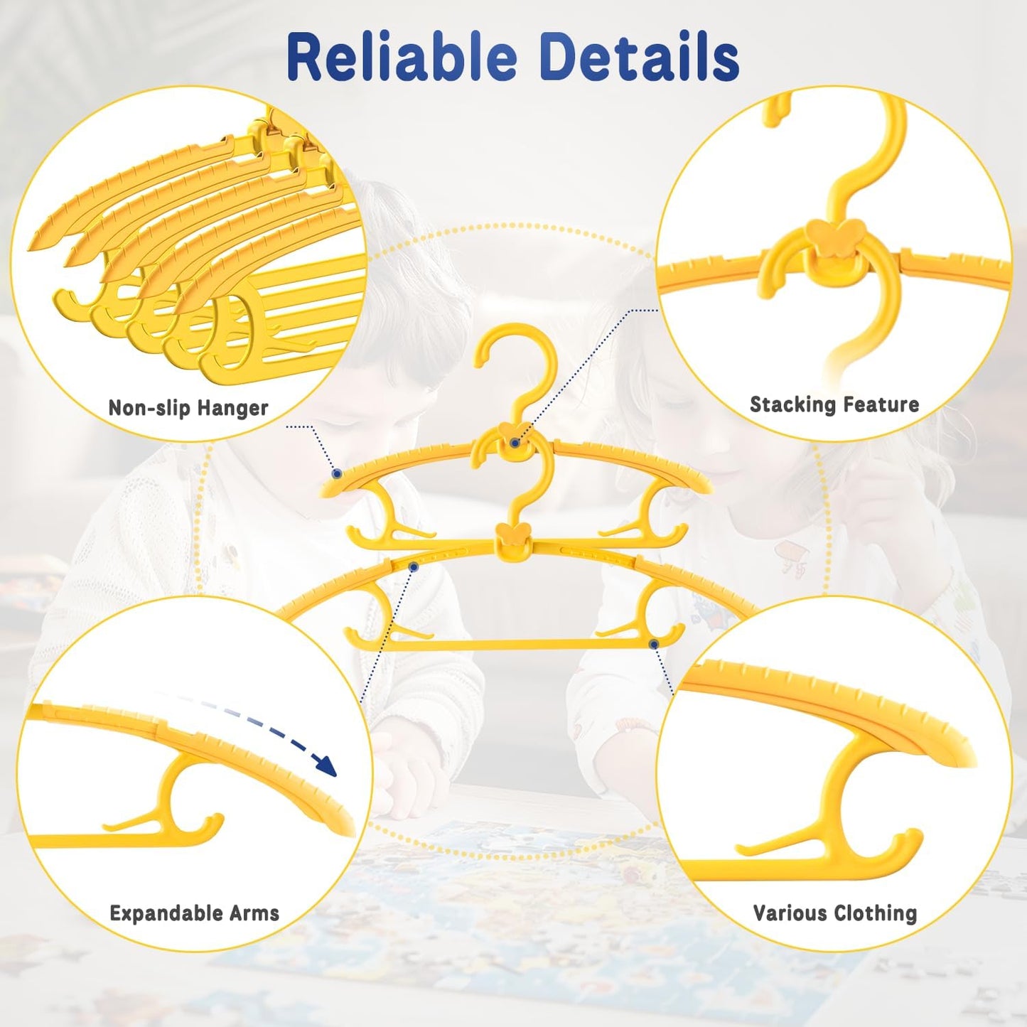 Adjustable Kids Clothes Hangers