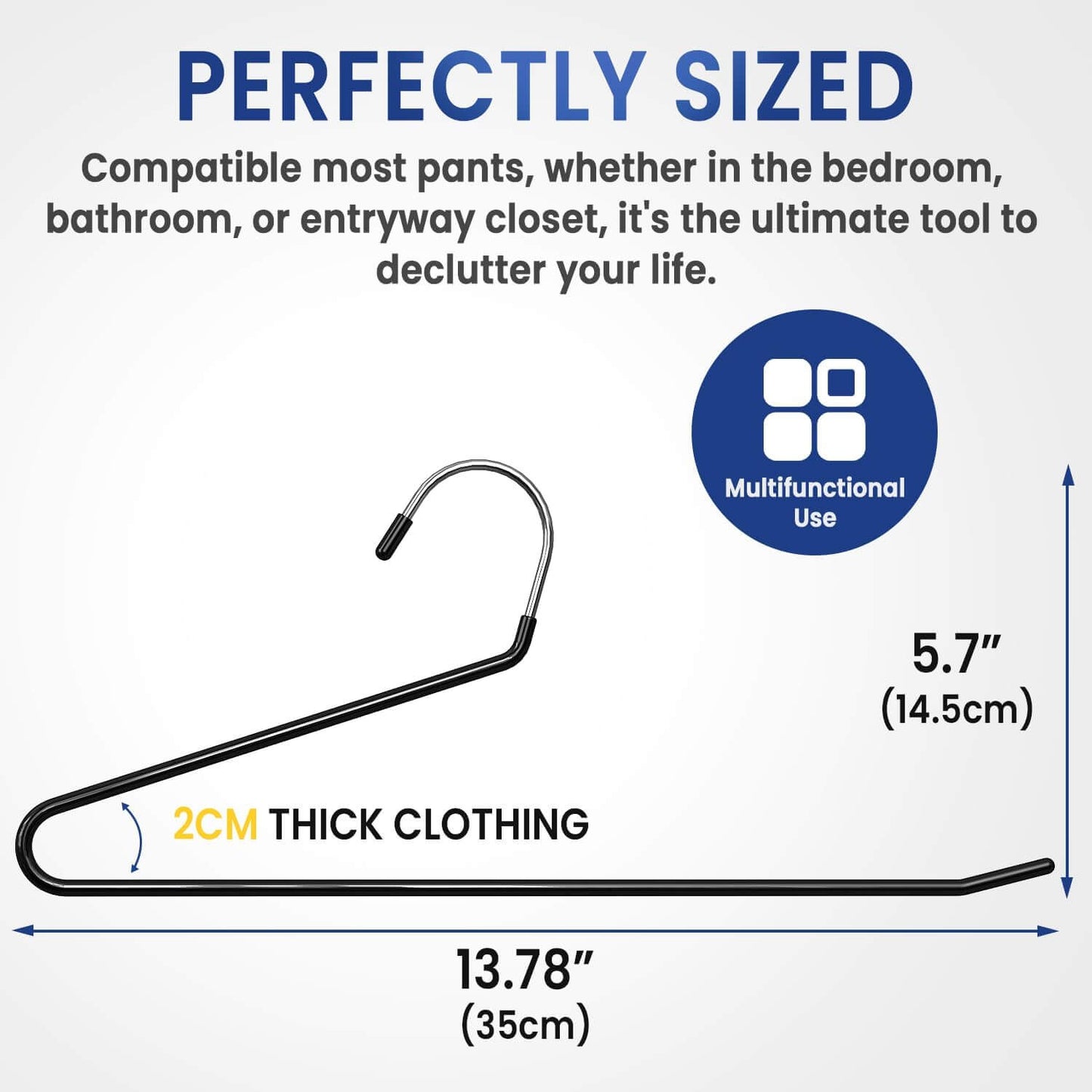 Space Saving Non-Slip Pants Hanger