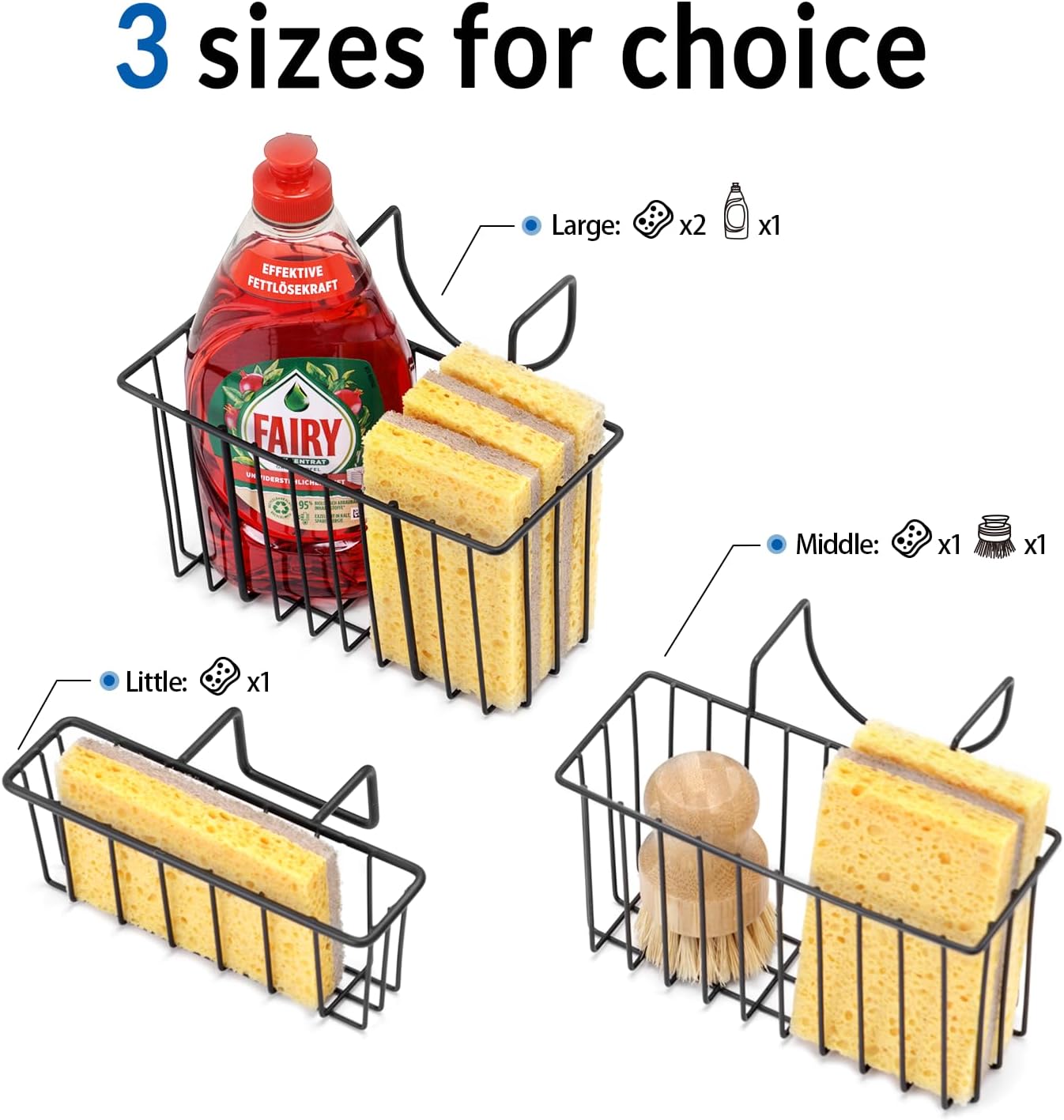 Kitchen Sink Caddy Sponge Holder