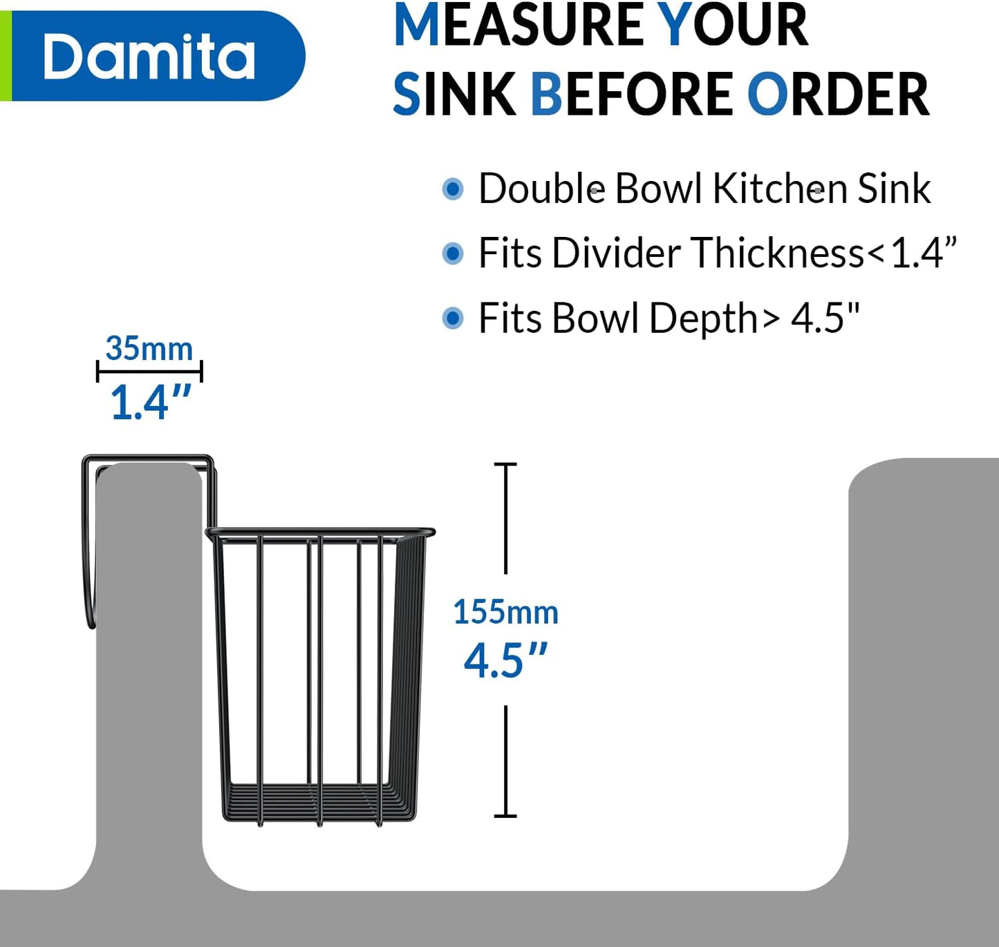 Kitchen Sink Caddy Sponge Holder