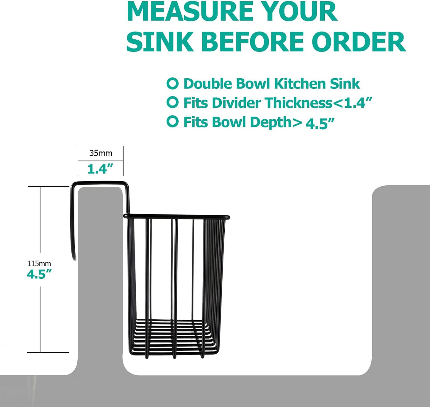 Kitchen Sink Caddy Sponge Holder