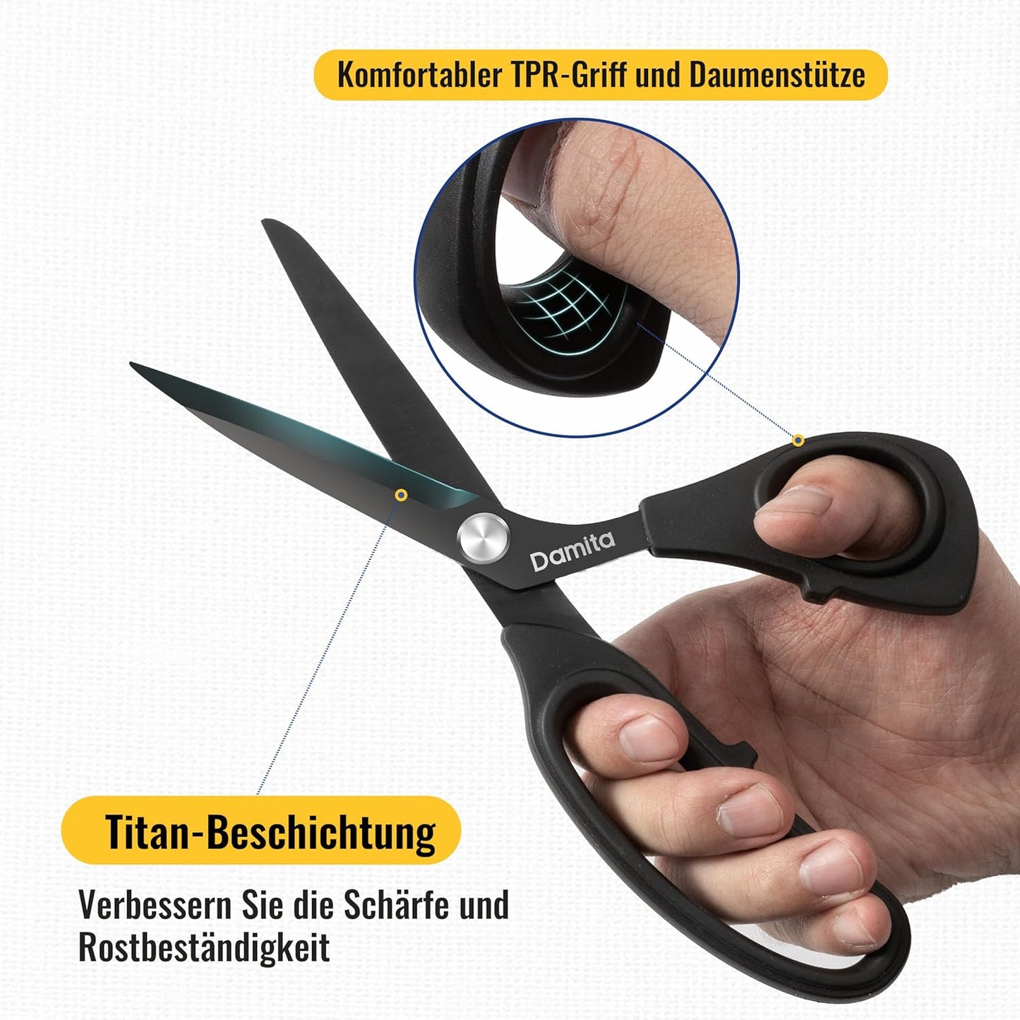 Sewing Scissors Heavy Duty Titanium