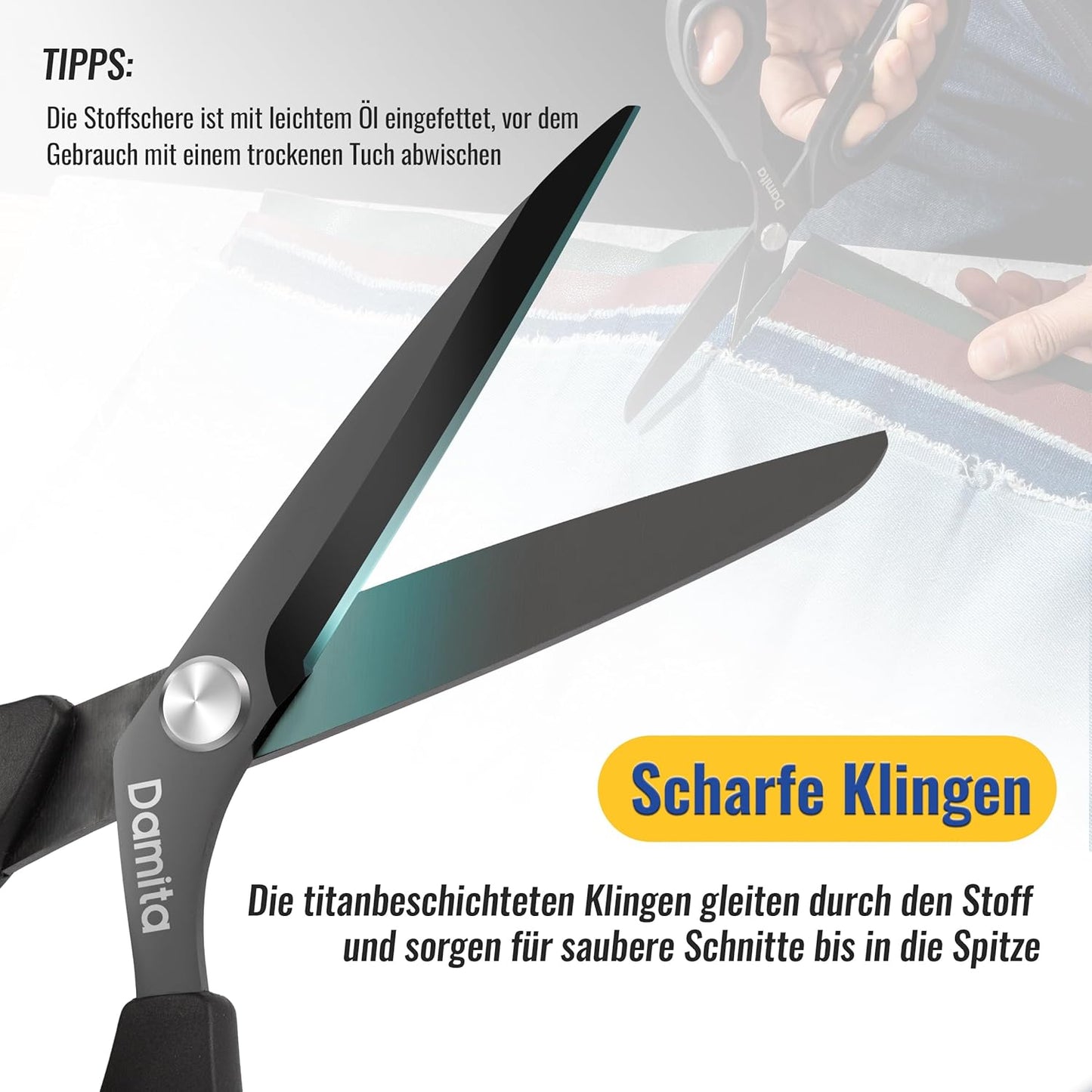 Sewing Scissors Heavy Duty Titanium