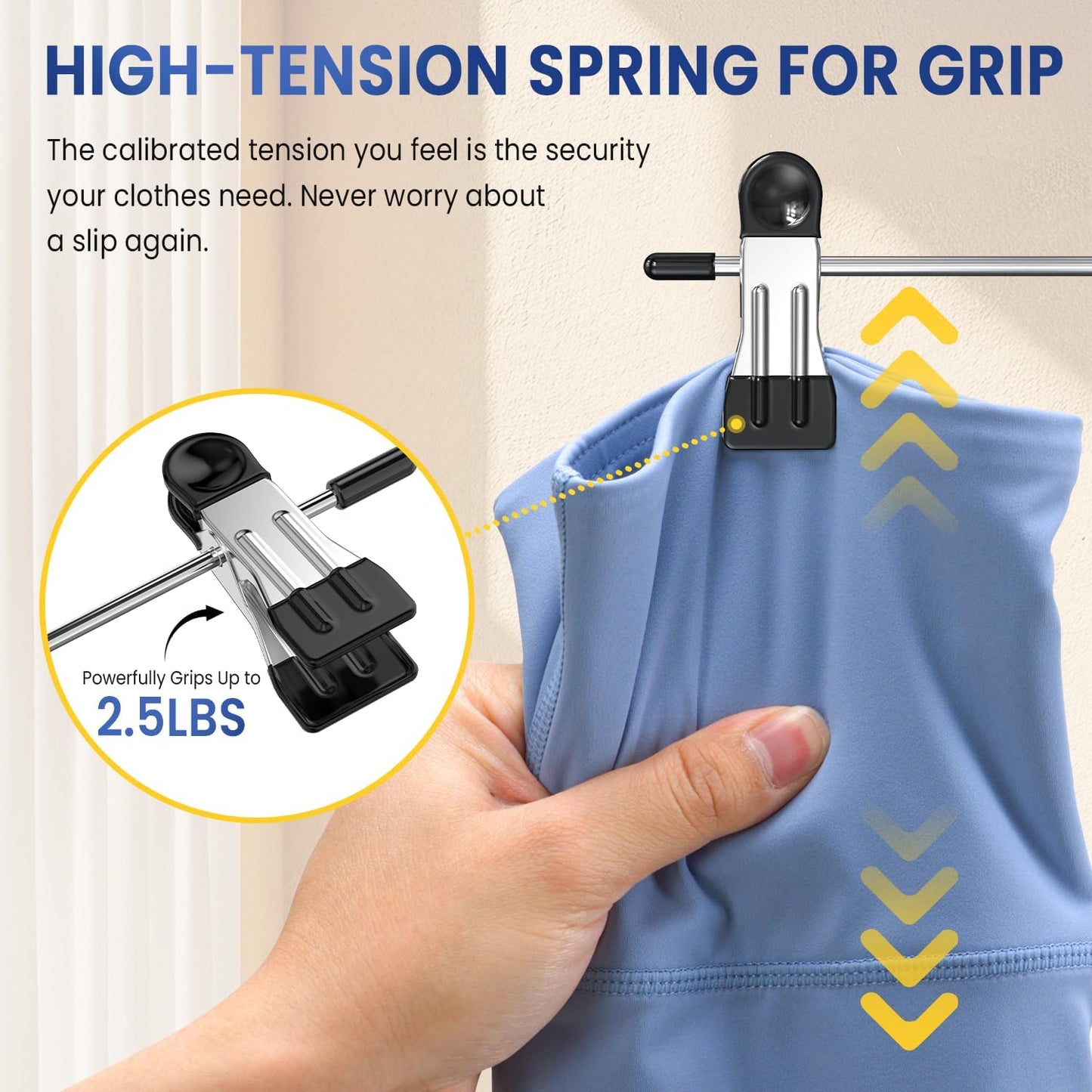 Skirt Hangers with Clips Space Saving